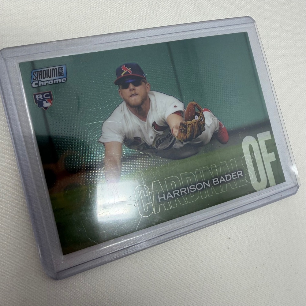2018 Topps Stadium Club Chrome Harrison‎ Bader RC Rookie Card SCC-280 Cardinals